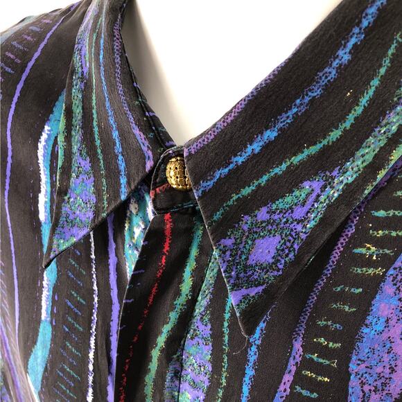 90s Ceta Italiana silk shirt 1990s vintage - Picture 3 of 8